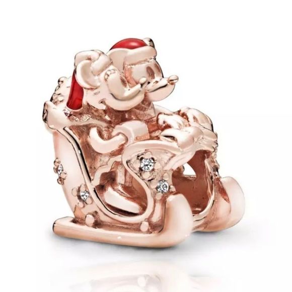 🛷 Mickey & Minnie Rose Gold Sleigh! - Picture 1 of 1